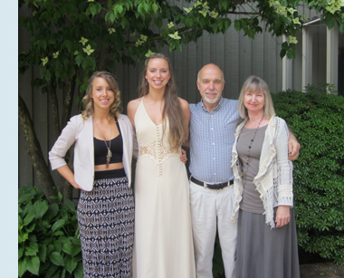 Photo of 	

	the Godrey family.